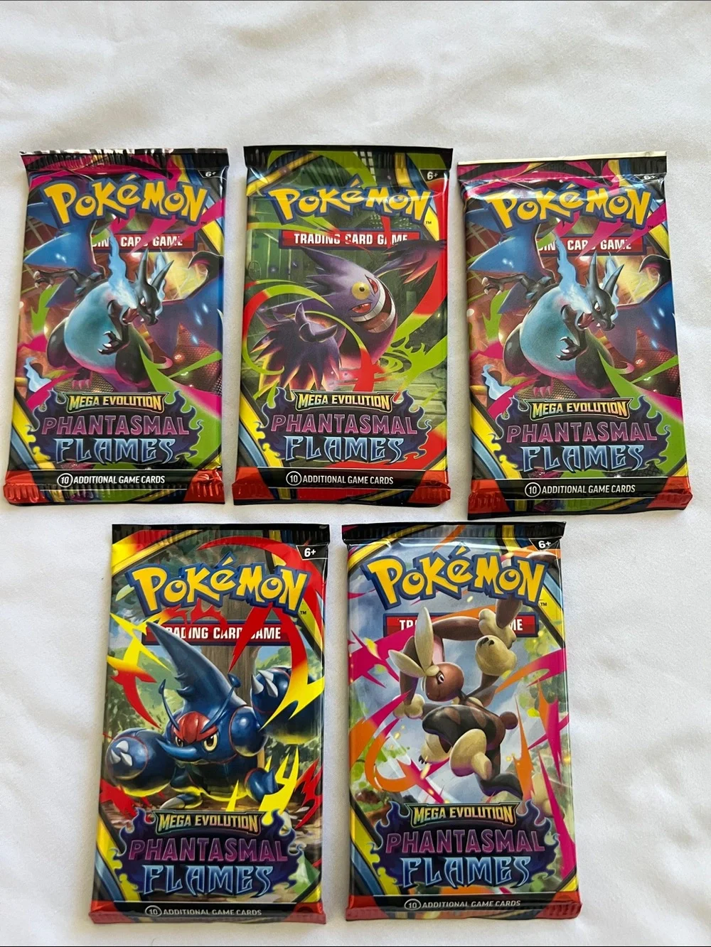 Pokémon TCG: Phantasmal Flames Booster Packs - Colorful Artwork